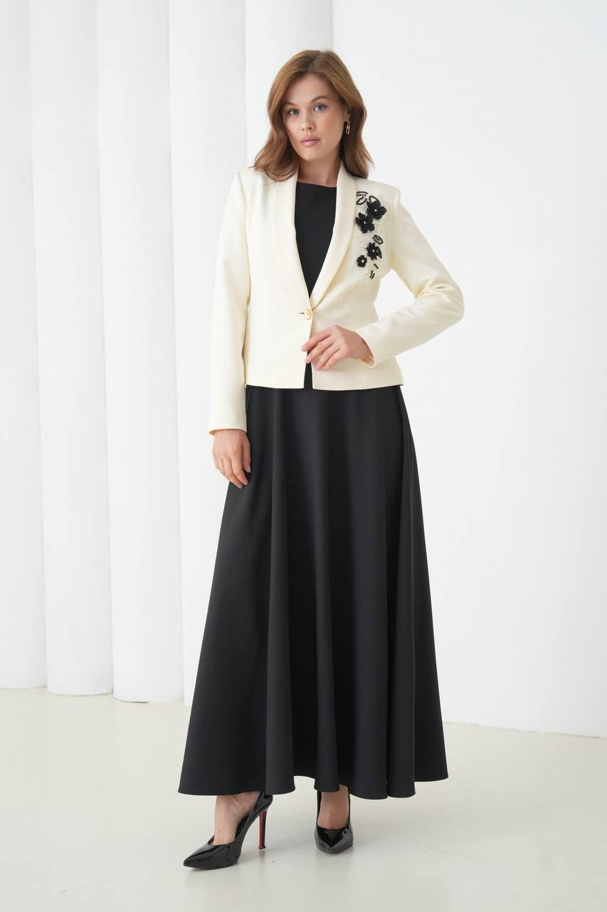 Costum Rochie si Sacou Velvet Ivory
