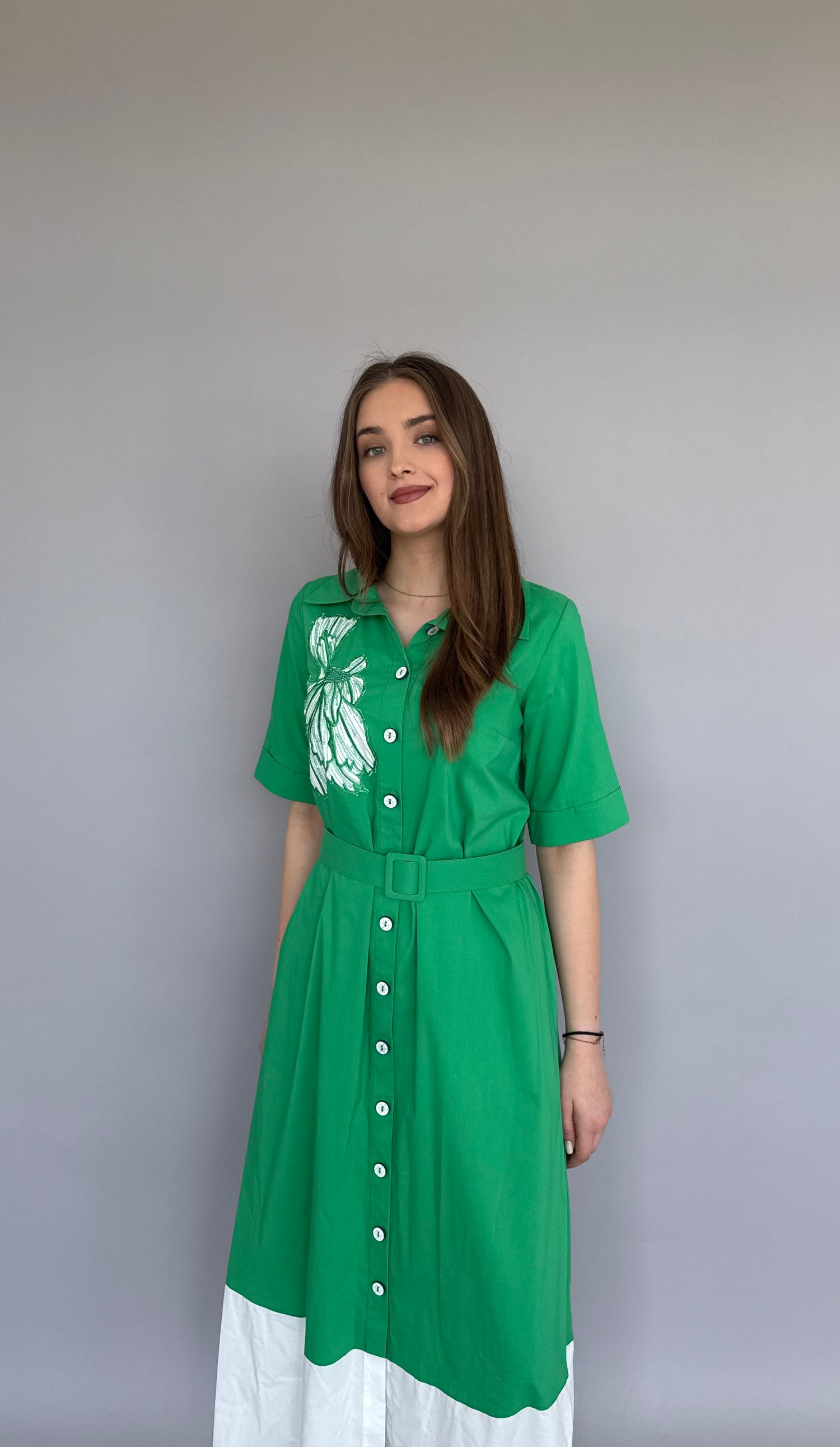 Rochie Emerald Bloom
