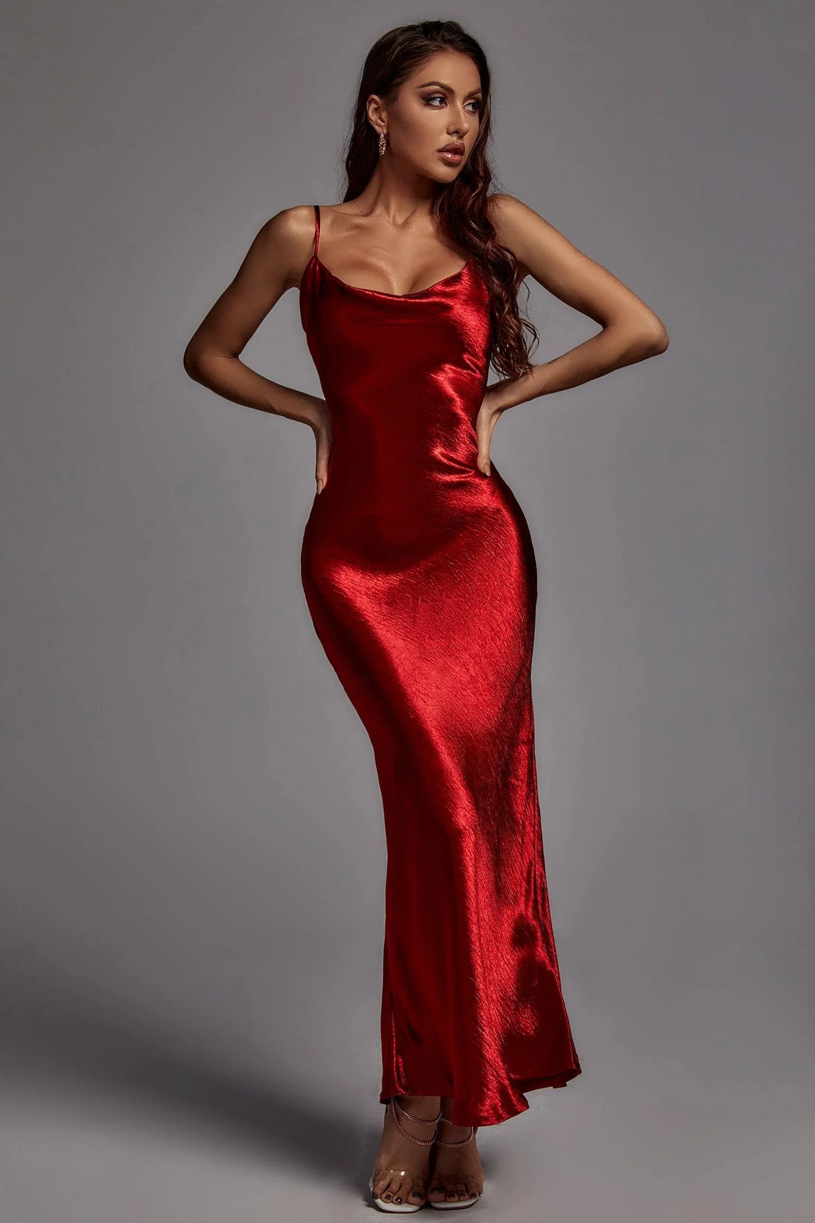 1262 Emily Metallic Red