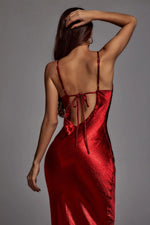 1266 Emily Metallic Red