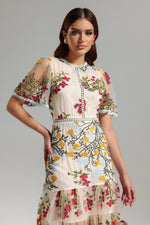 Julieta Floral Embroidery Midi Dress (3)