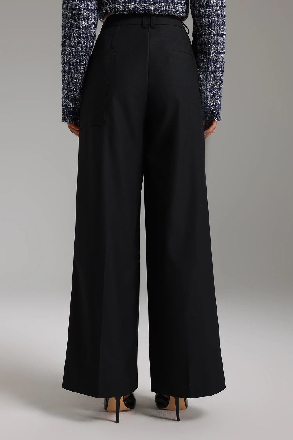 Fierce Wide-Leg Suit Pants &#8211; Black-3