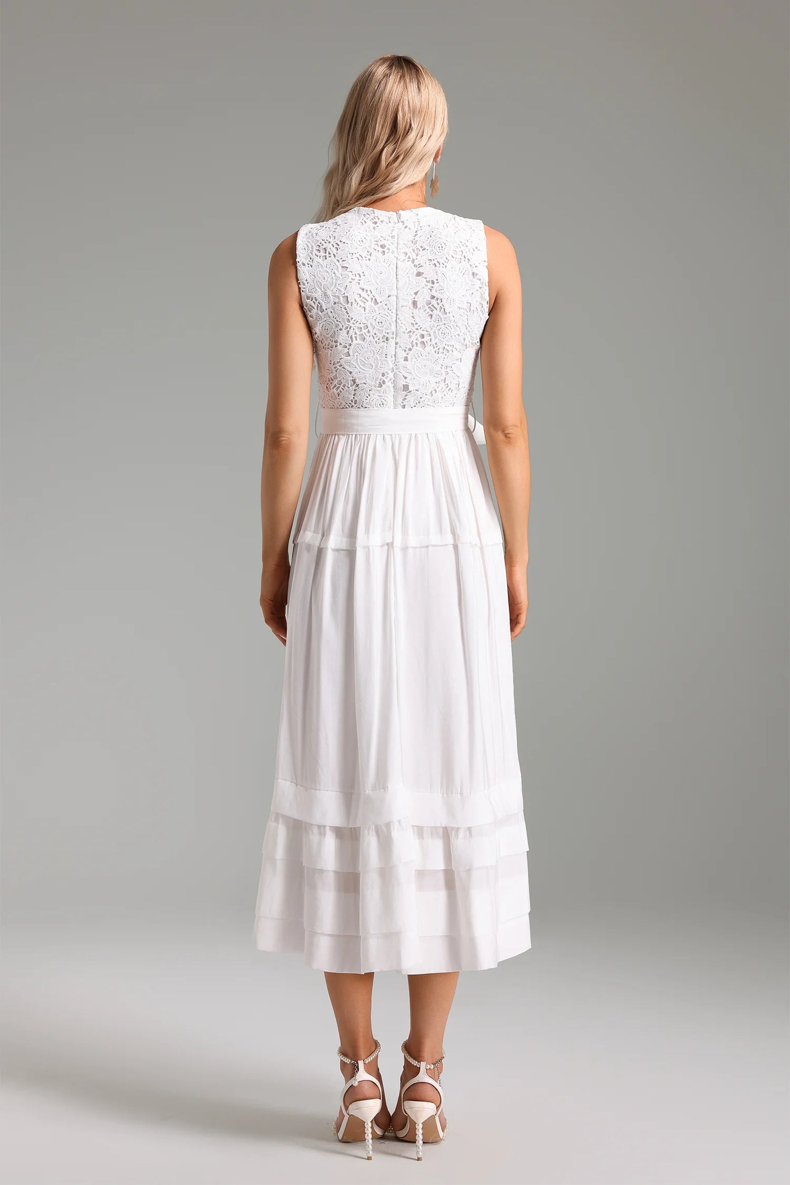 Volary Crew Neck Maxi Dress-3