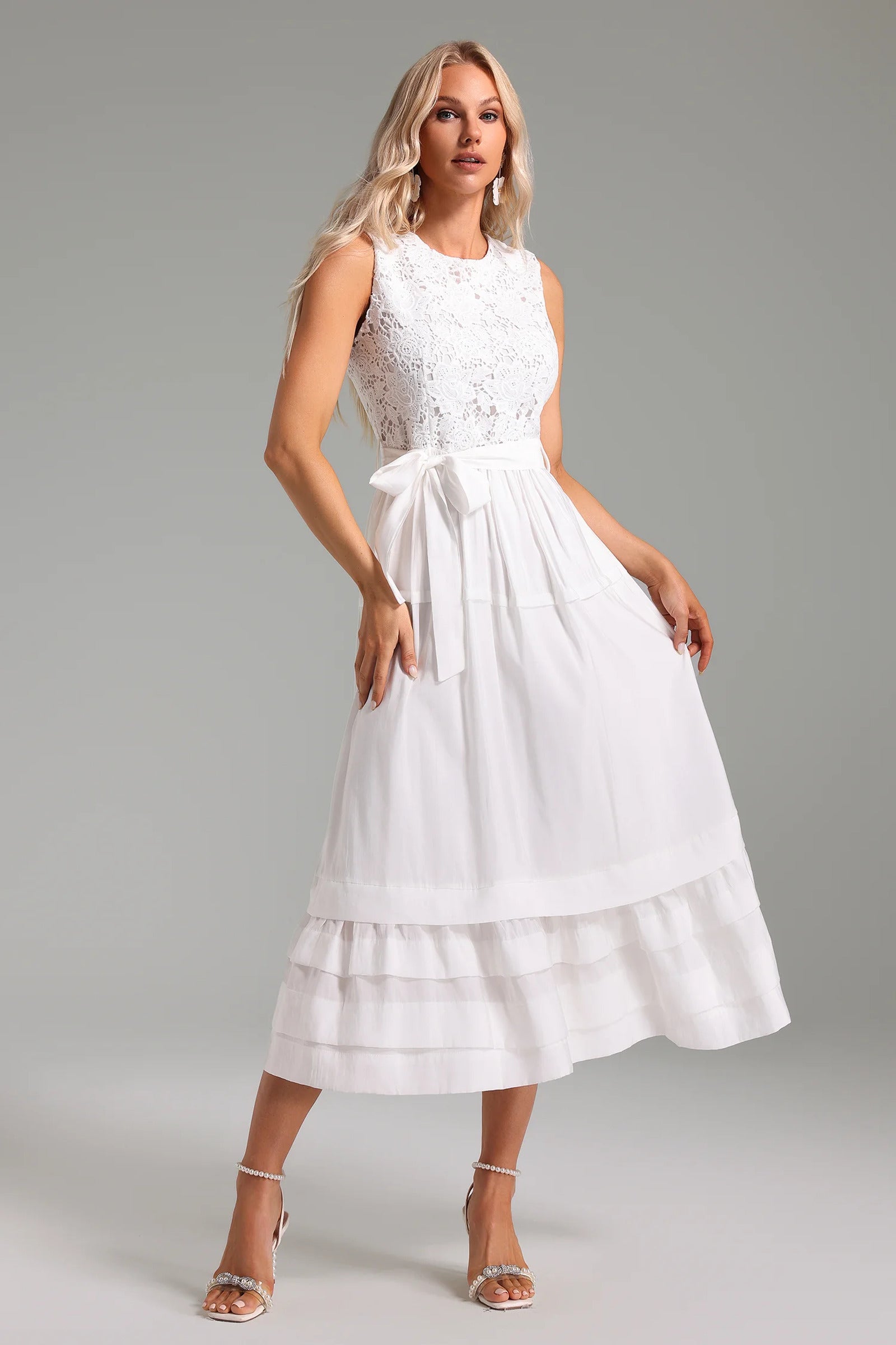 Volary Crew Neck Maxi Dress-1