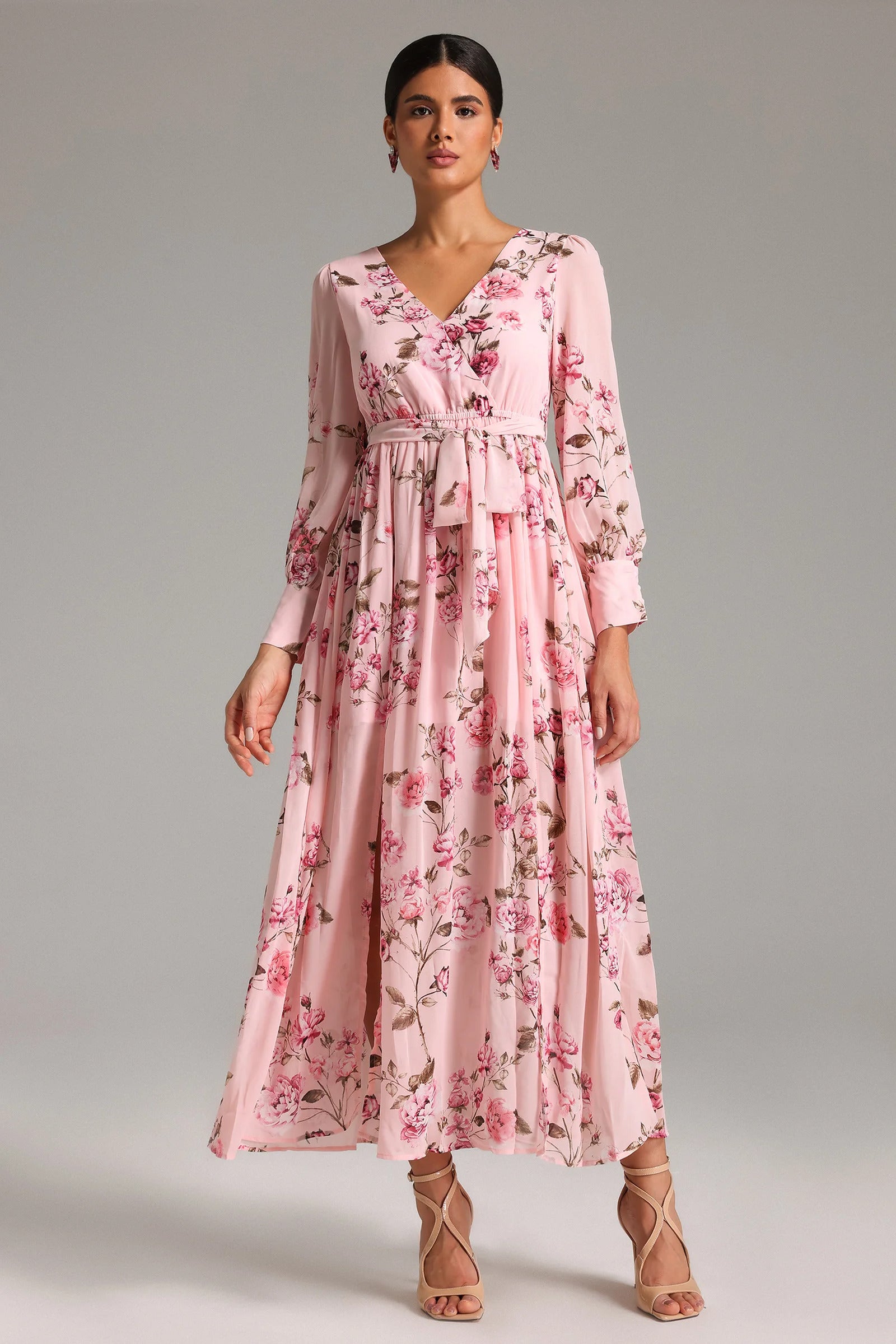 Fara Floral Printed Maxi Dress-1