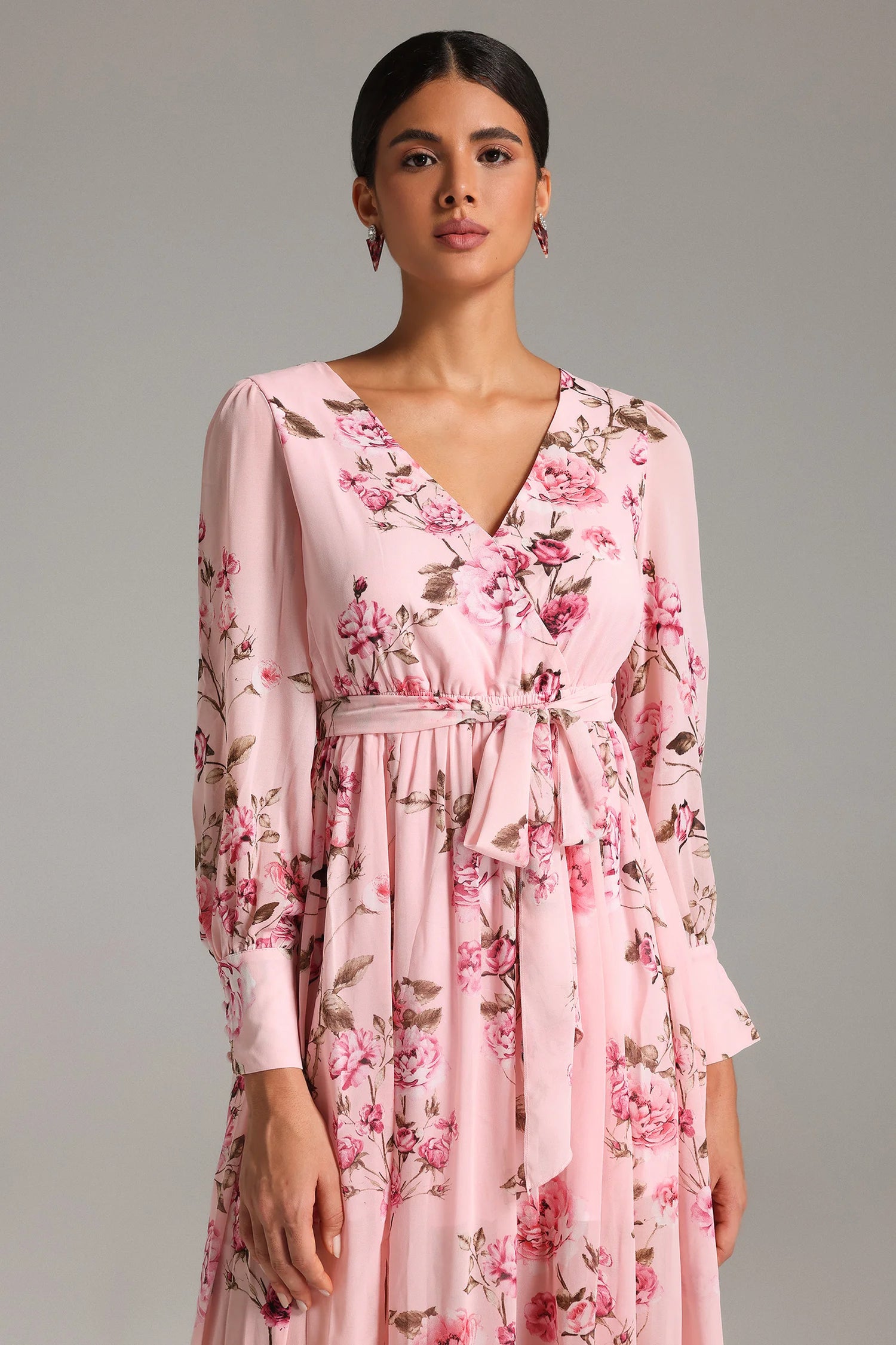 Fara Floral Printed Maxi Dress-2