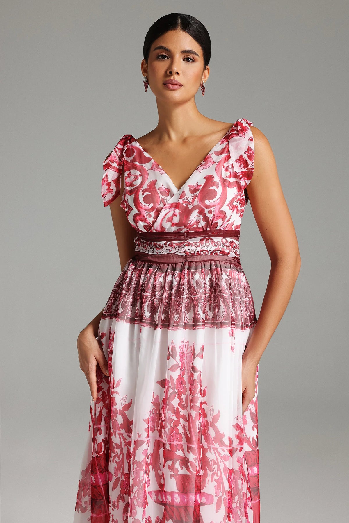 Kanre Printed Maxi Dress-2