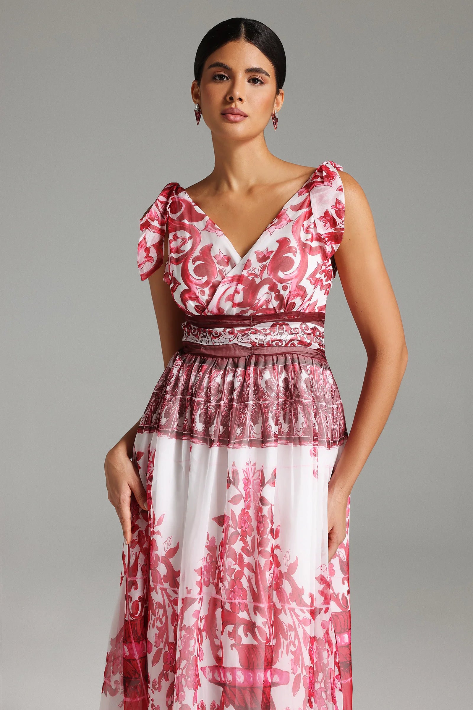 Kanre Printed Maxi Dress-2