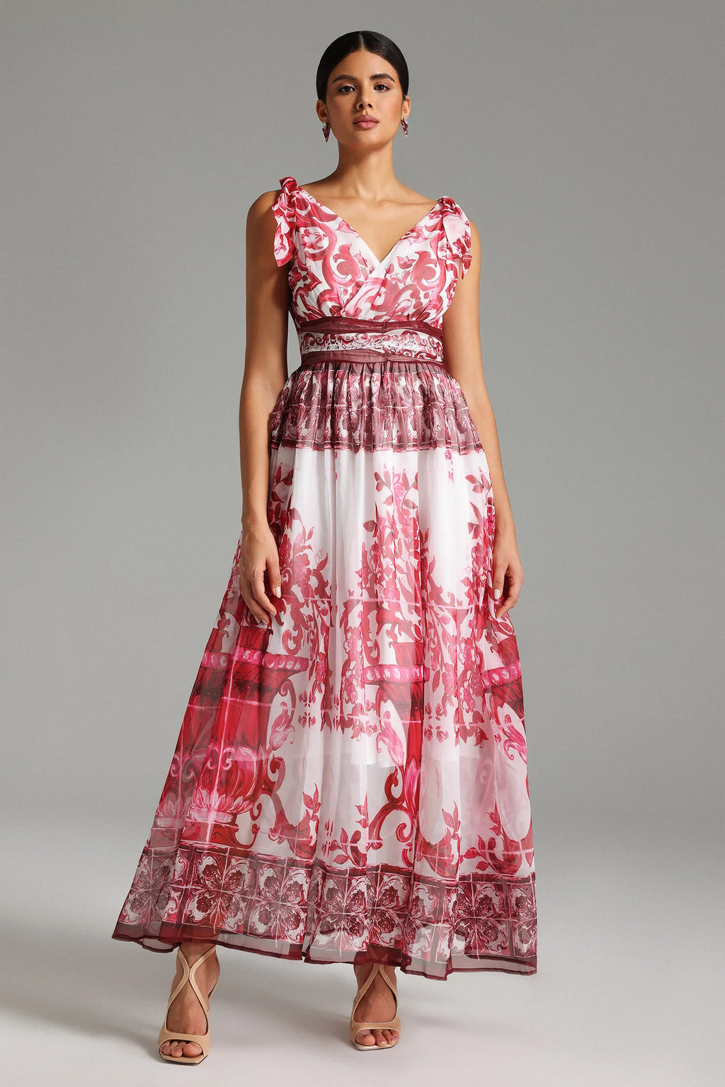 Kanre Printed Maxi Dress-1