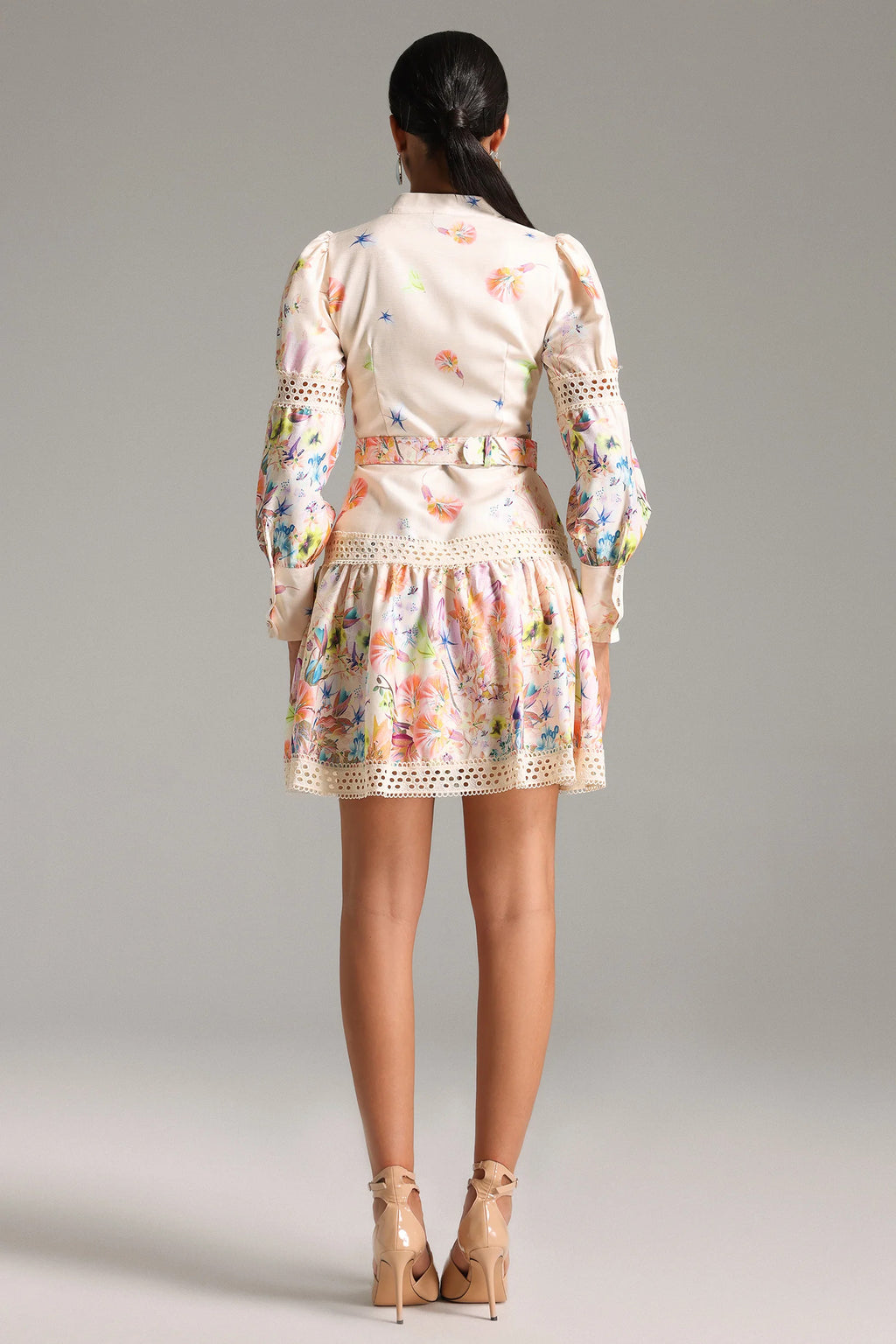 Demri Crochet Embroidery Dress-3