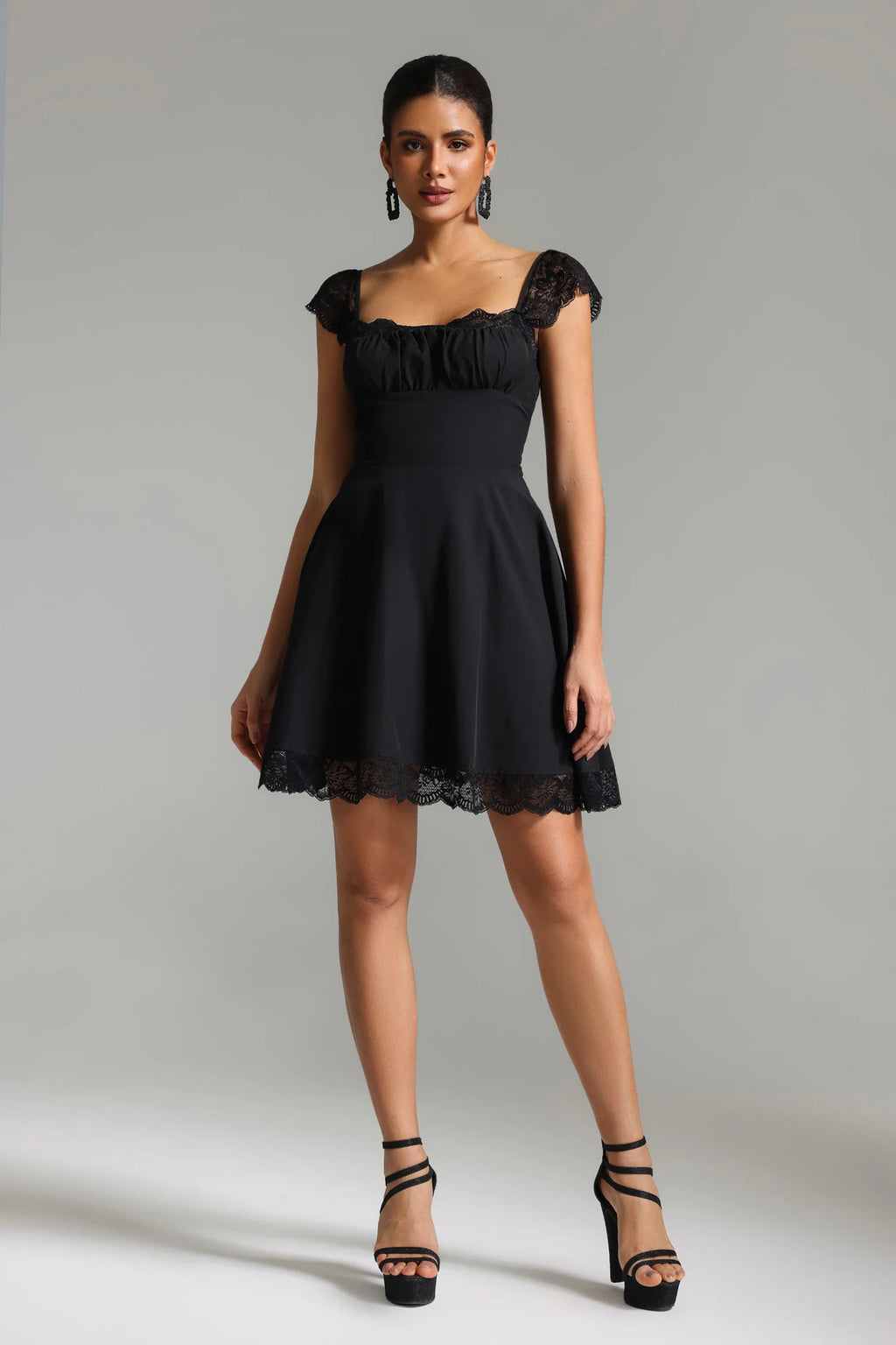 Garela Lace Mini Dress-1