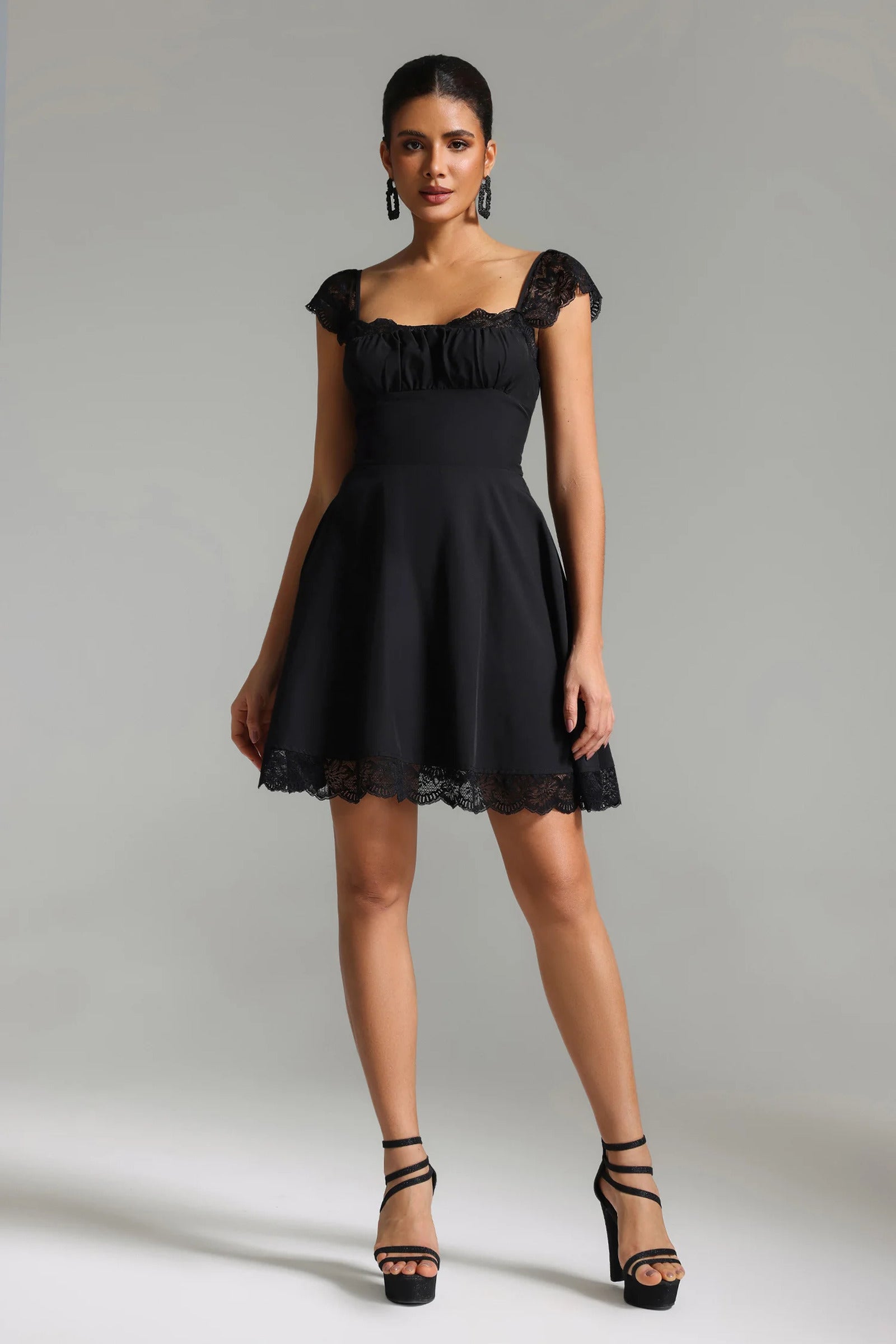 Garela Lace Mini Dress-1
