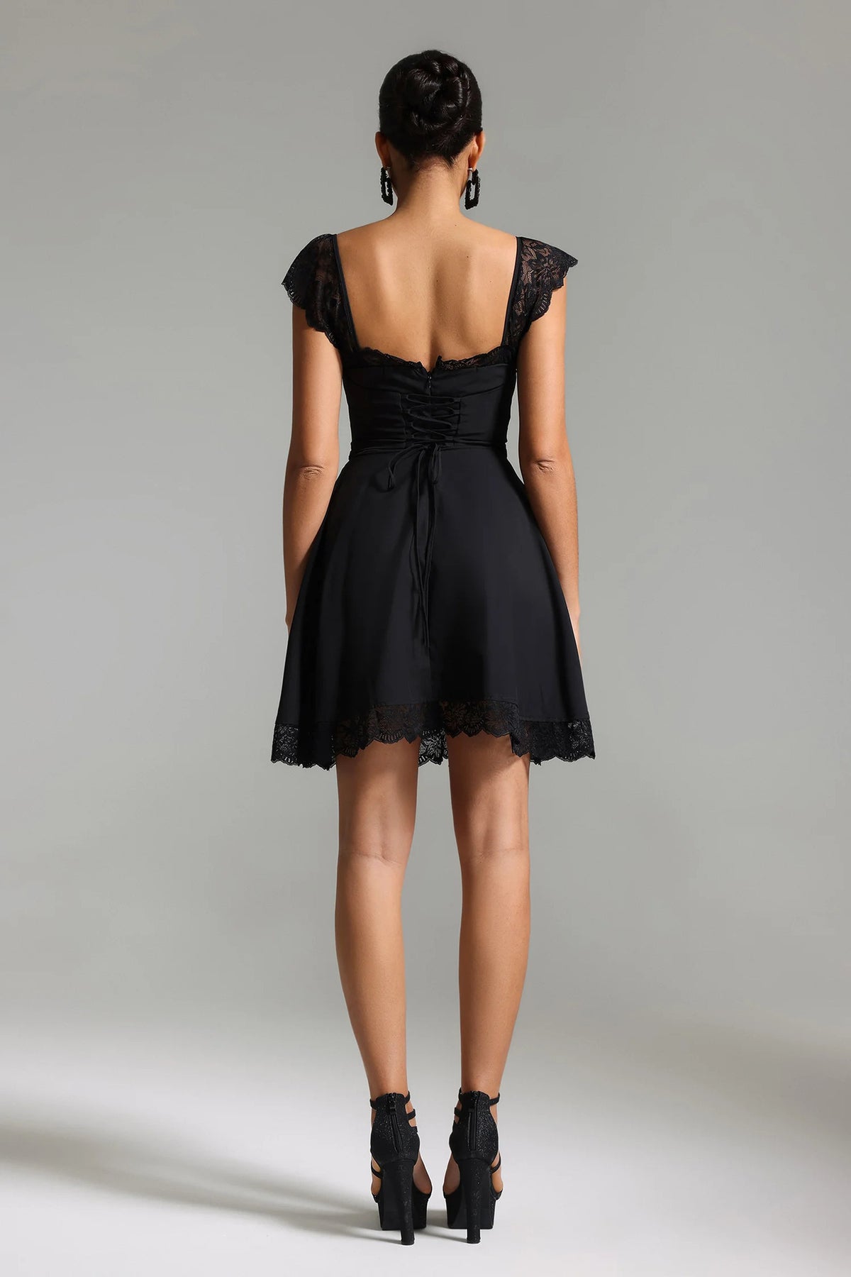 Garela Lace Mini Dress-3