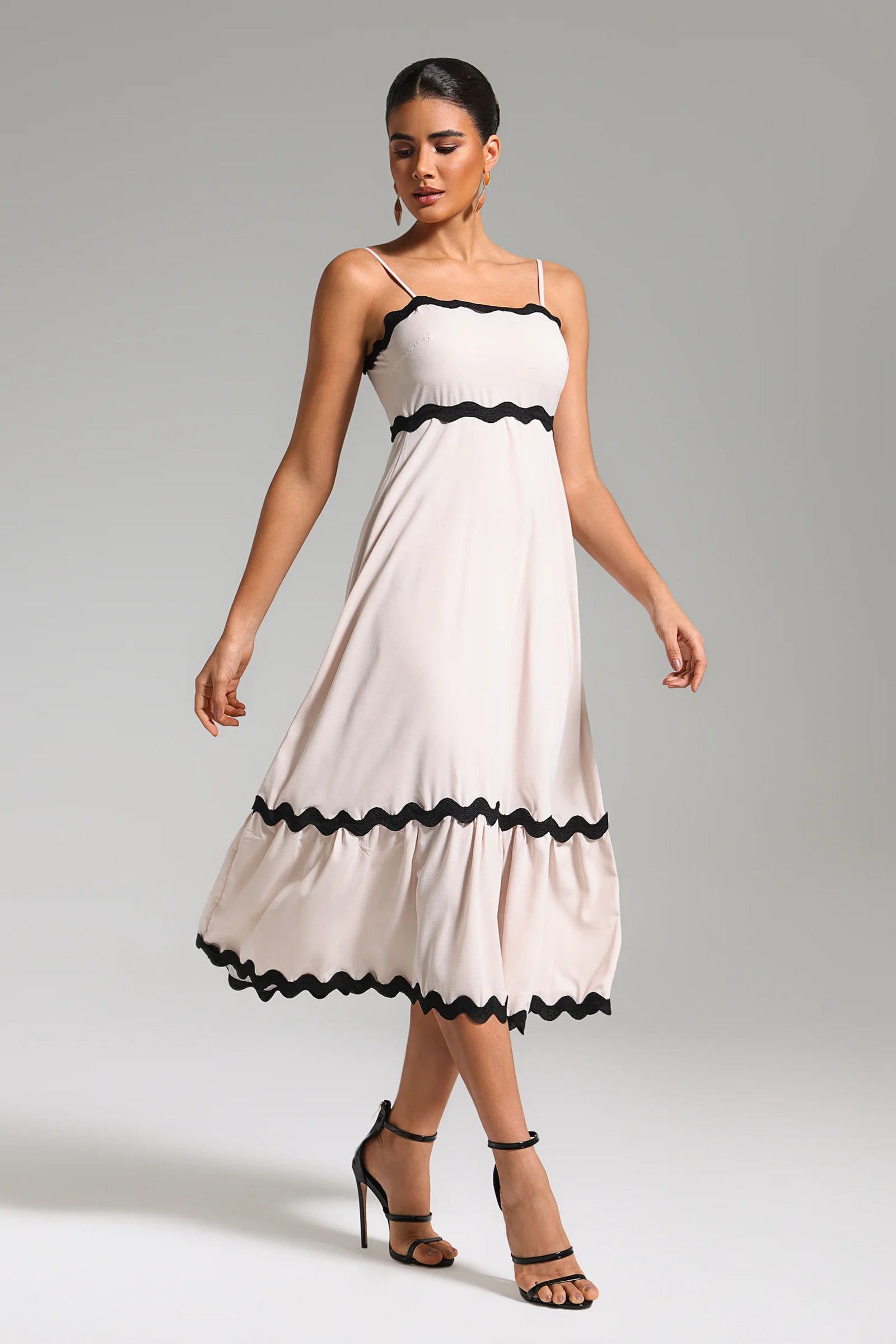 Twyla Spaghetti Strap Midi Dress-1