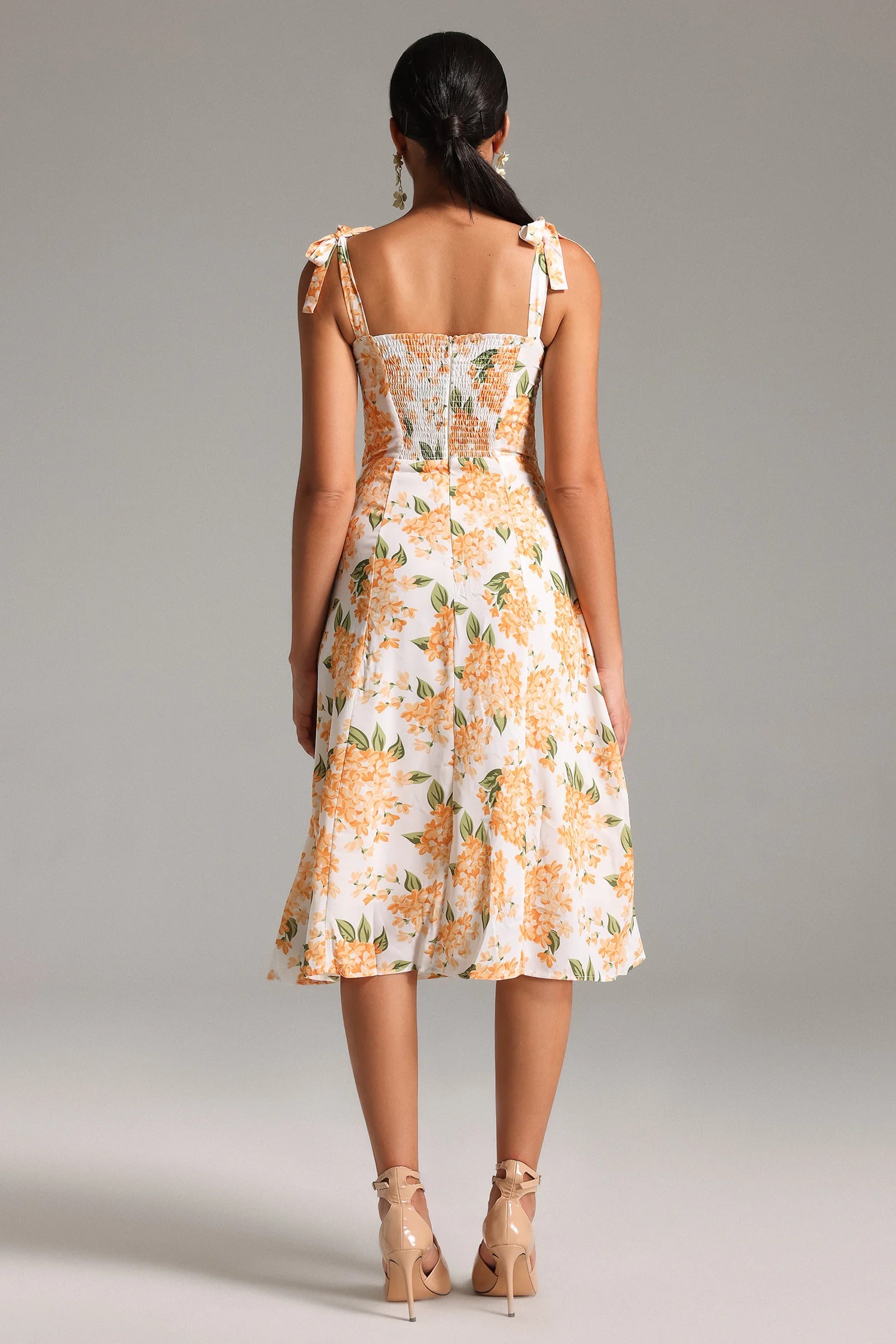 Moony Printed Suspender Dress-3