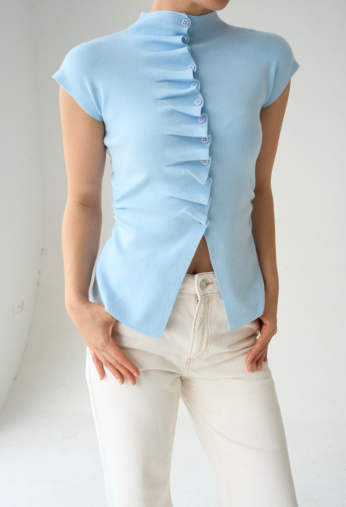 Tricou Charm Blue