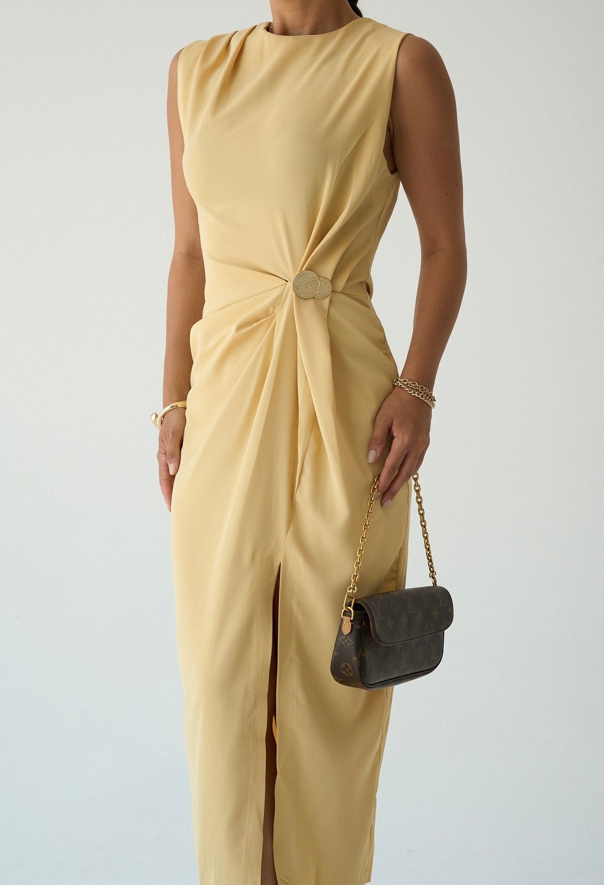 Rochie Golden Drape