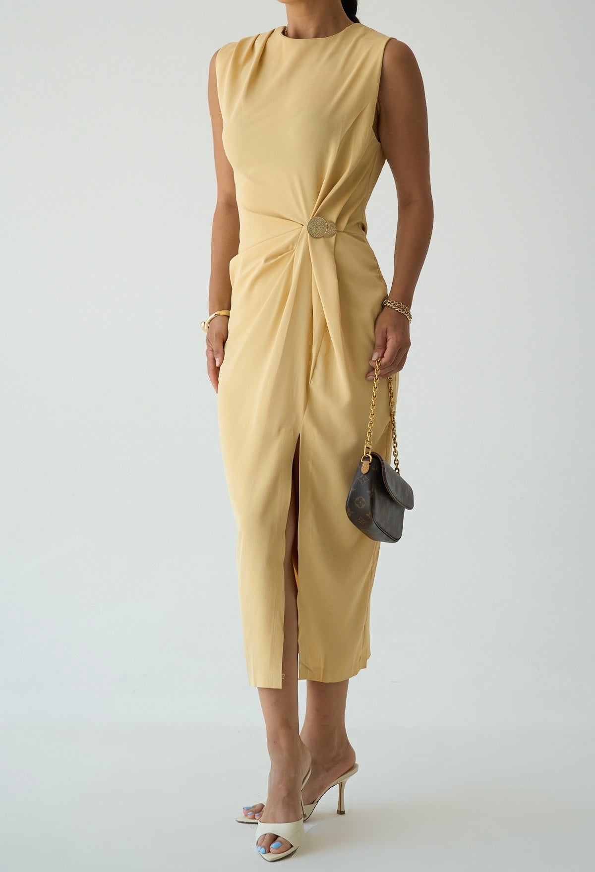 Rochie Golden Drape