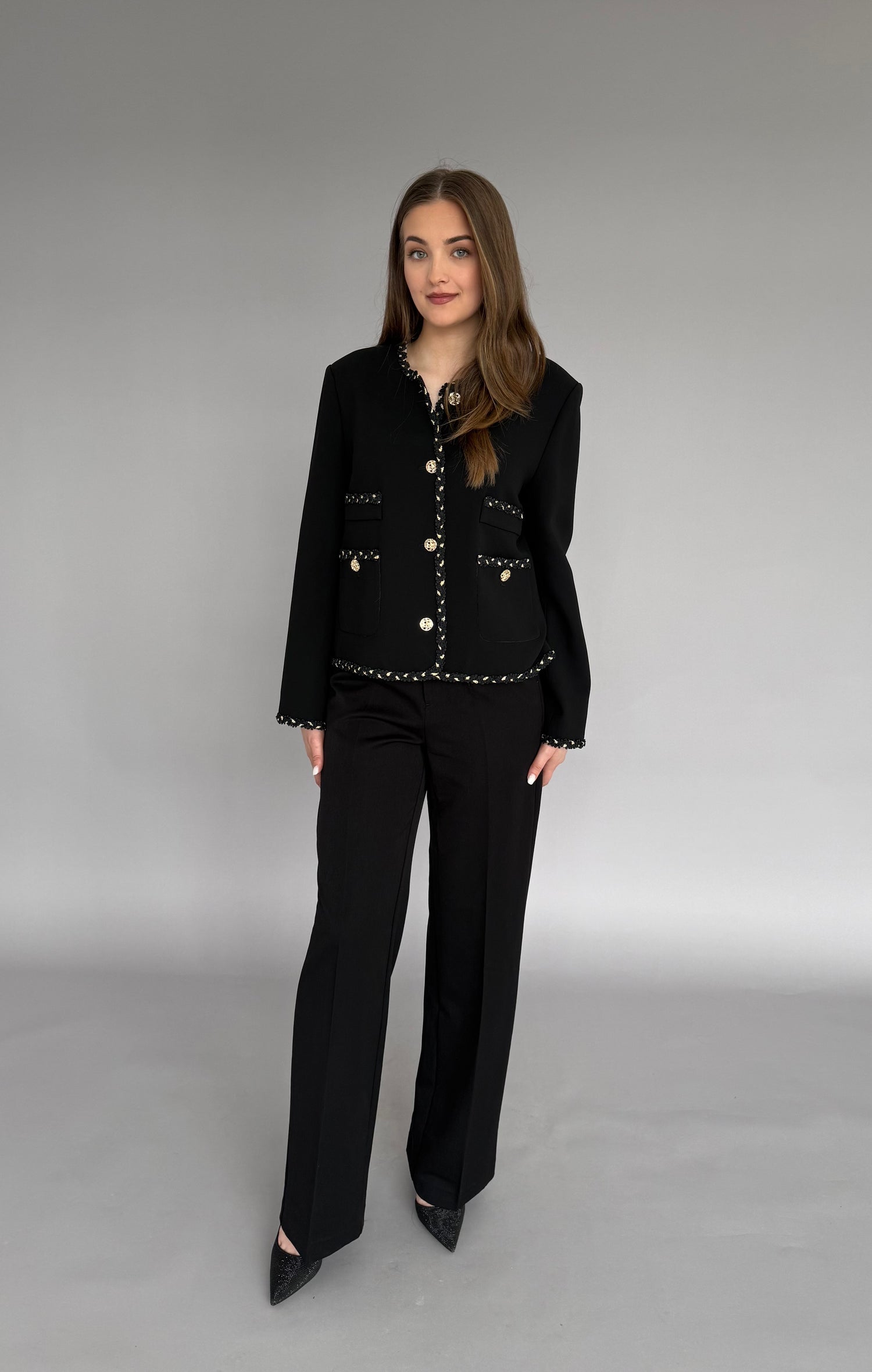 Sacou Elegant Negru Monaco