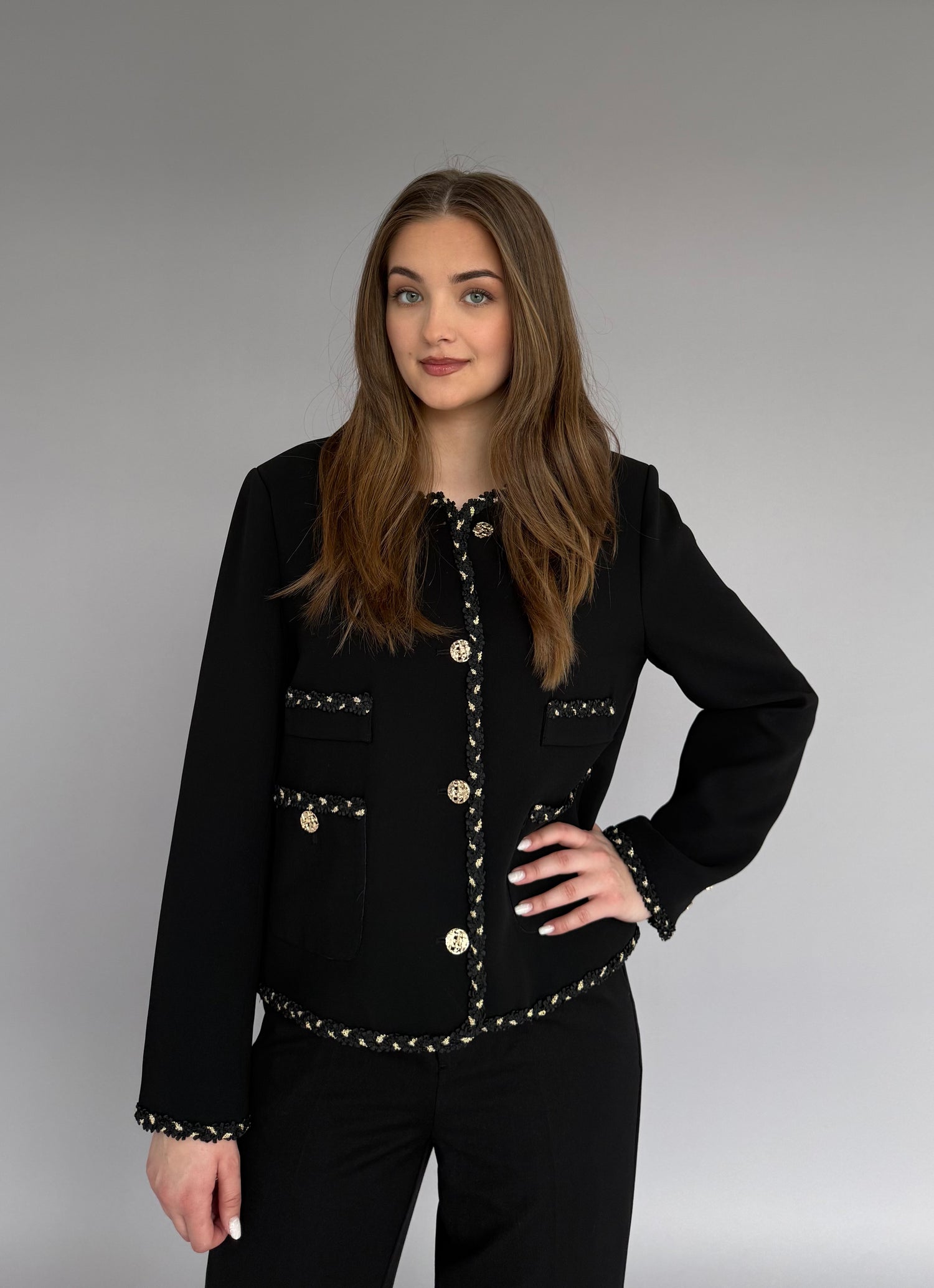 Sacou Elegant Negru Monaco