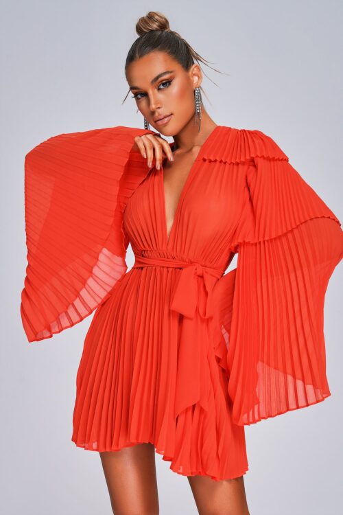 Rochie Plisată Lizew - imagine 4