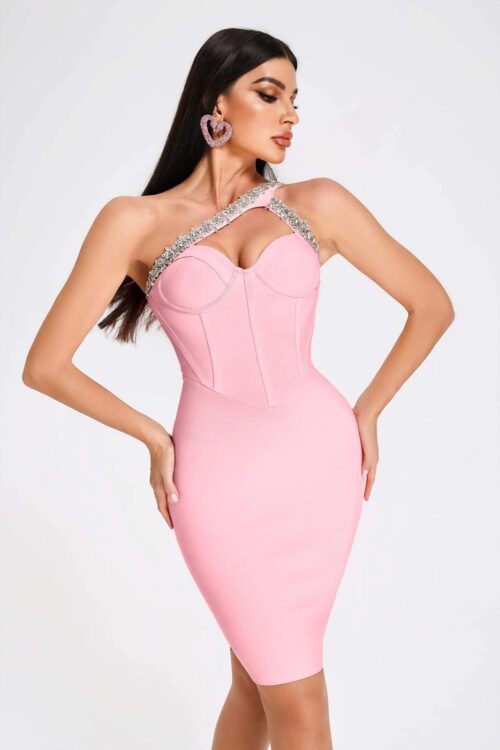 Rochie Hanny Crystal - Roz - imagine 3