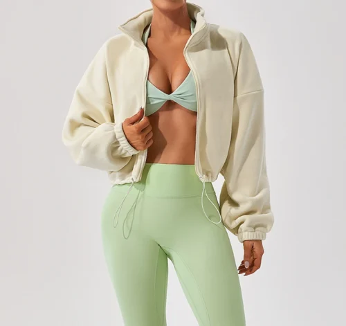 Jacheta Cozy Mode - Alb - imagine 3