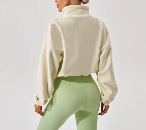 Jacheta Cozy Mode - Alb - imagine 4