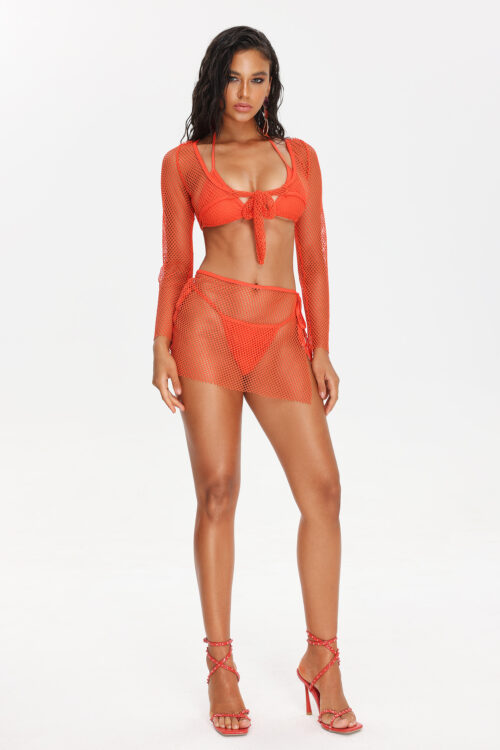 Yogi Orange Bikini Patru Piese
