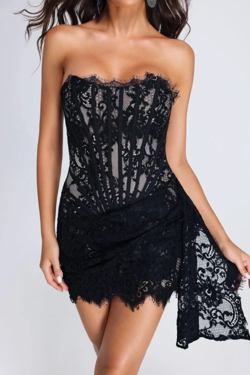 Rochie Seralya - Negru - imagine 3