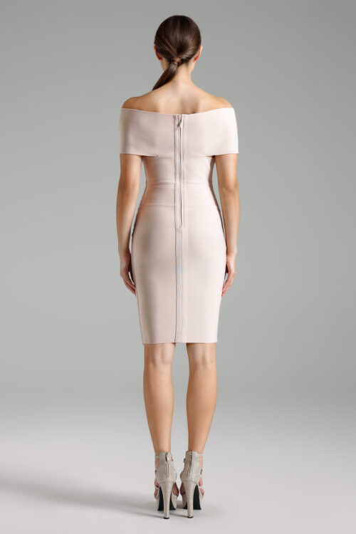 Rochie Marta - Crem - imagine 3
